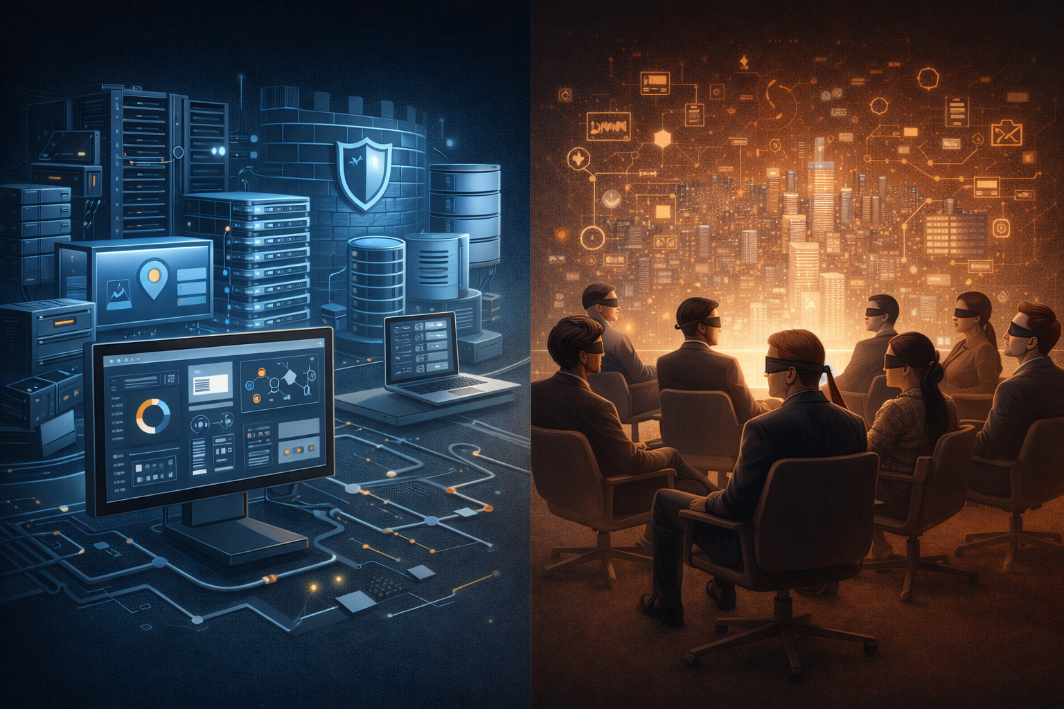 Imagen editorial para el post: La gran mentira digital de la empresa moderna: tener sistemas no significa conocer la realidad